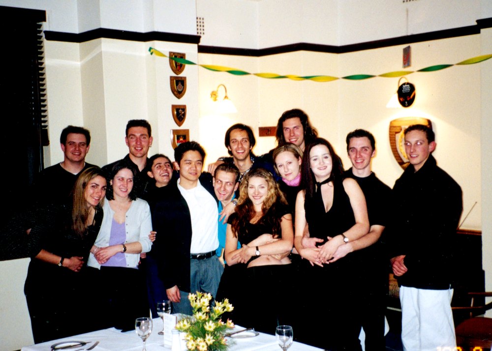 Carl and friends at his Sydney 2000 Olympics party at RACA